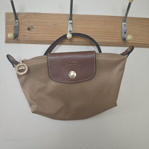 Tan Pouch With Handle